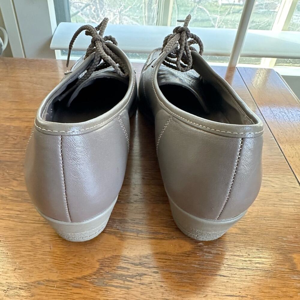 Naturalizer gray leather women’s lace up loafers size 9.5 - Picture 6 of 7